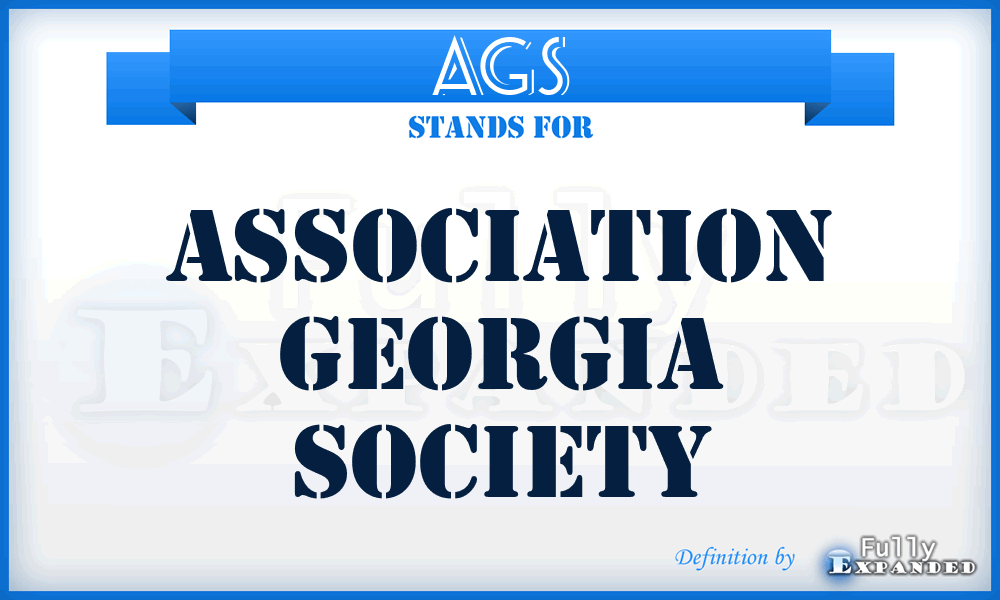 AGS - Association Georgia Society