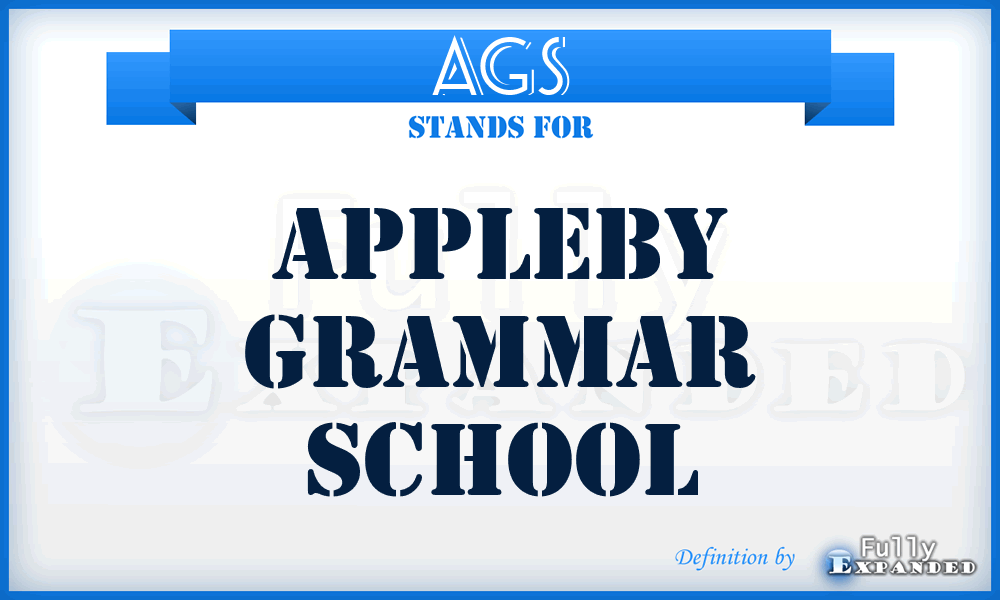 AGS - Appleby Grammar School