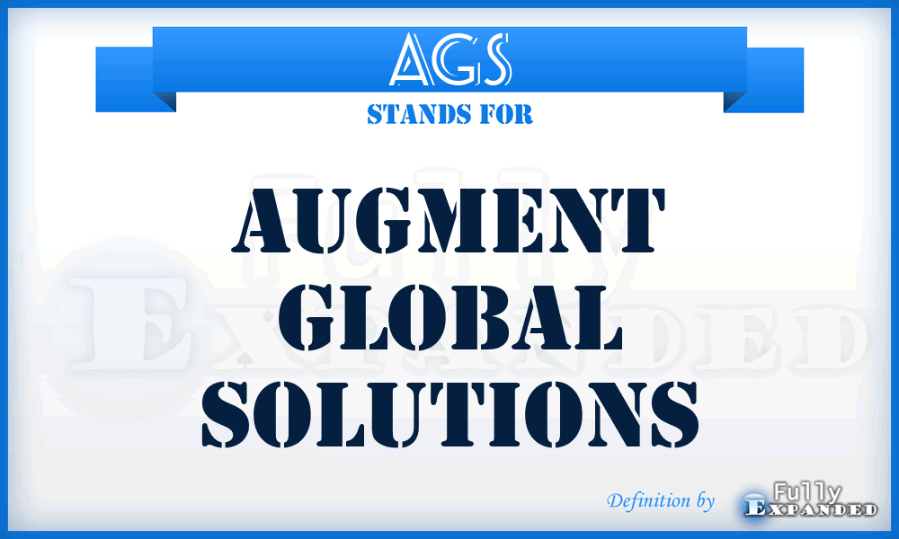AGS - Augment Global Solutions