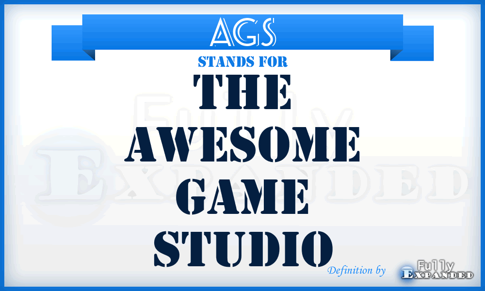 AGS - The Awesome Game Studio