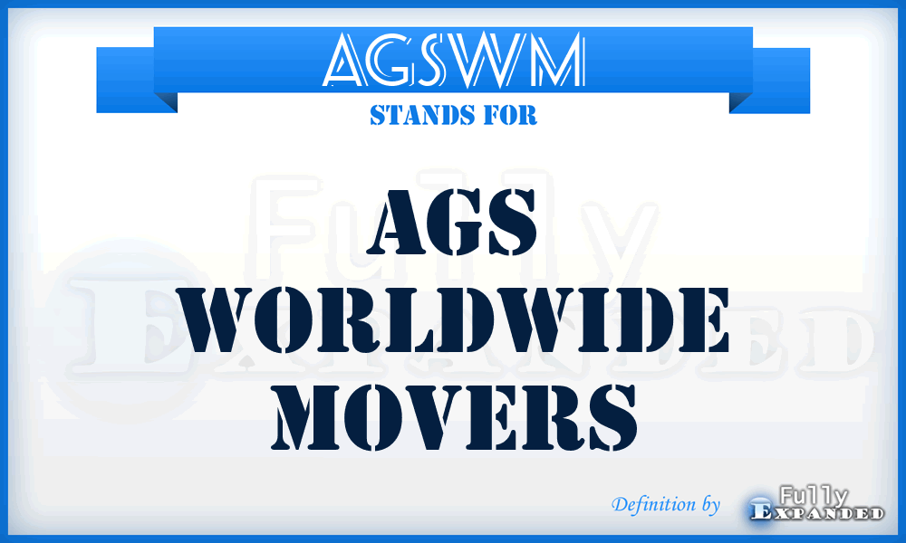 AGSWM - AGS Worldwide Movers