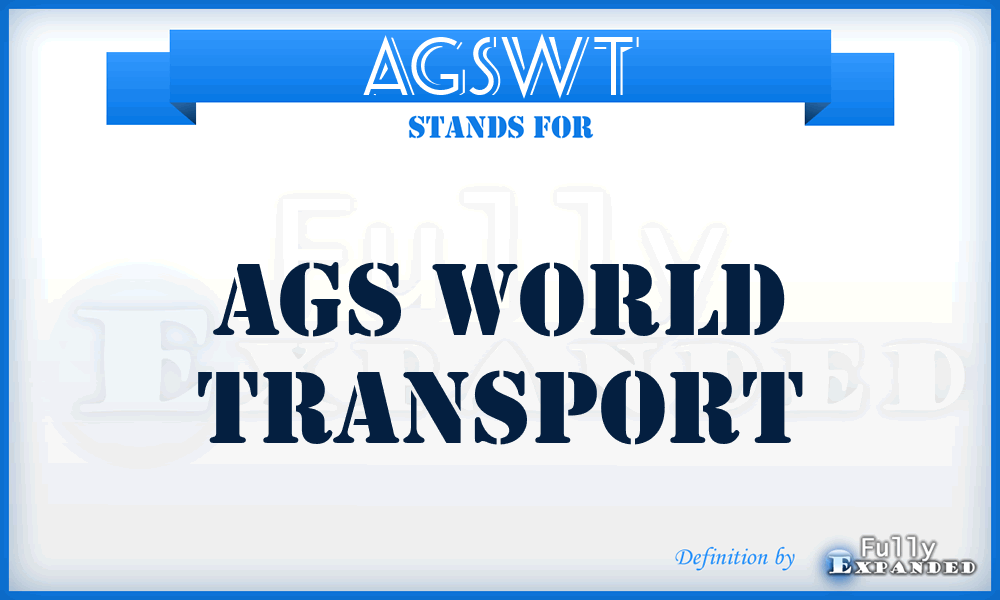 AGSWT - AGS World Transport