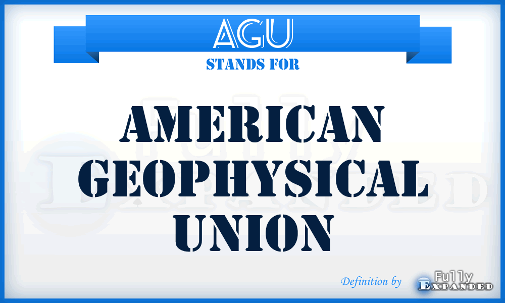 AGU - American Geophysical Union