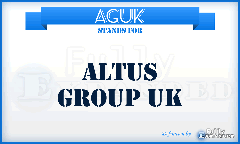 AGUK - Altus Group UK