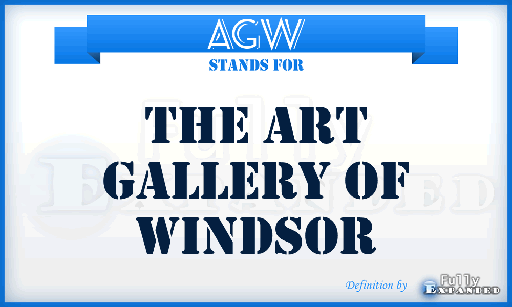AGW - The Art Gallery of Windsor