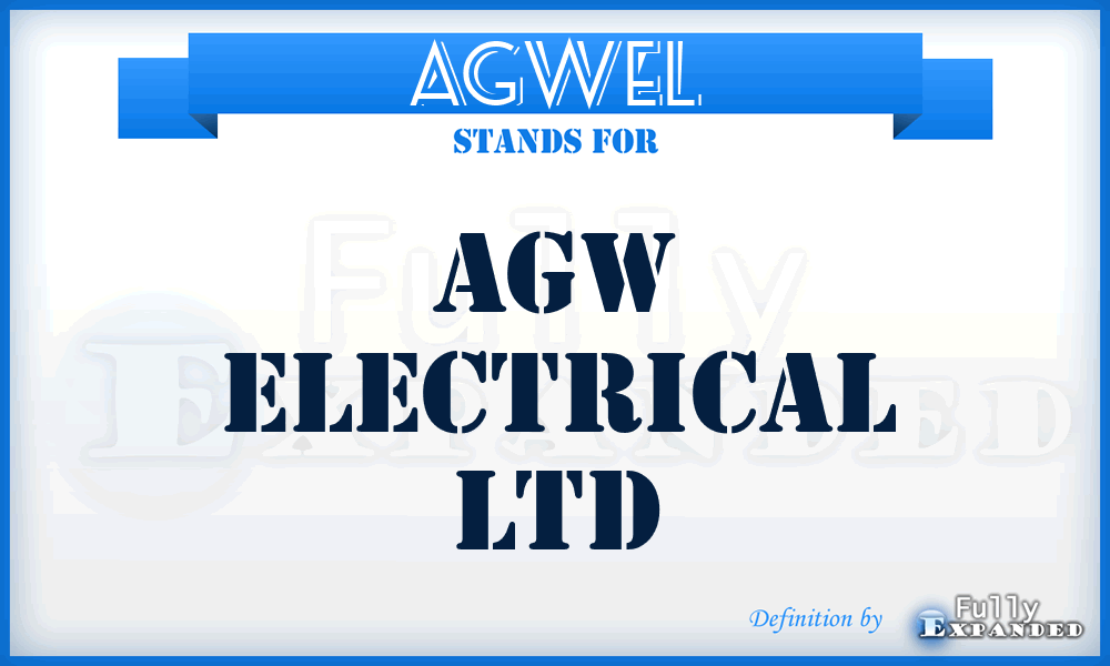 AGWEL - AGW Electrical Ltd