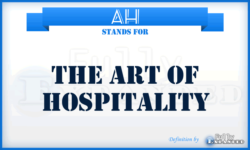 AH - The Art of Hospitality