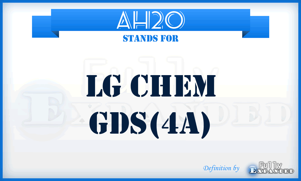 AH20 - Lg Chem Gds(4a)