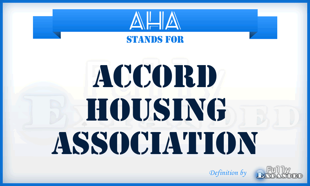 AHA - Accord Housing Association