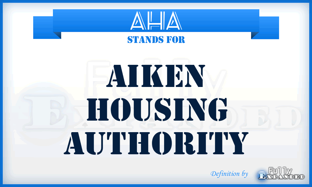 AHA - Aiken Housing Authority