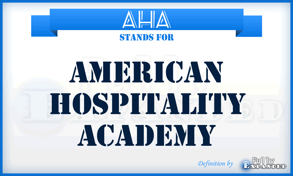 AHA - American Hospitality Academy