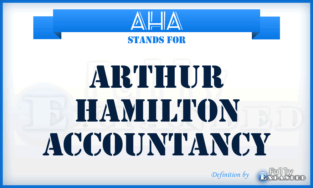 AHA - Arthur Hamilton Accountancy