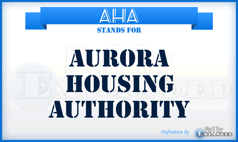 AHA - Aurora Housing Authority