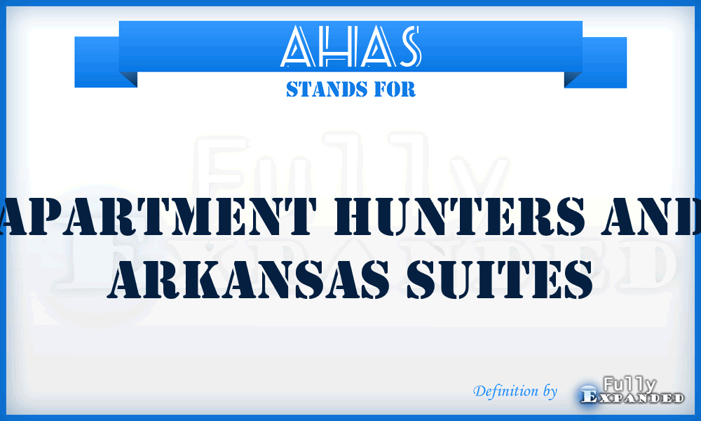 AHAS - Apartment Hunters and Arkansas Suites