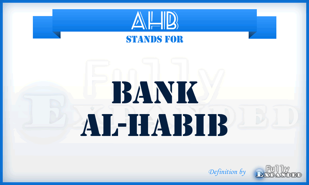 AHB - Bank Al-Habib