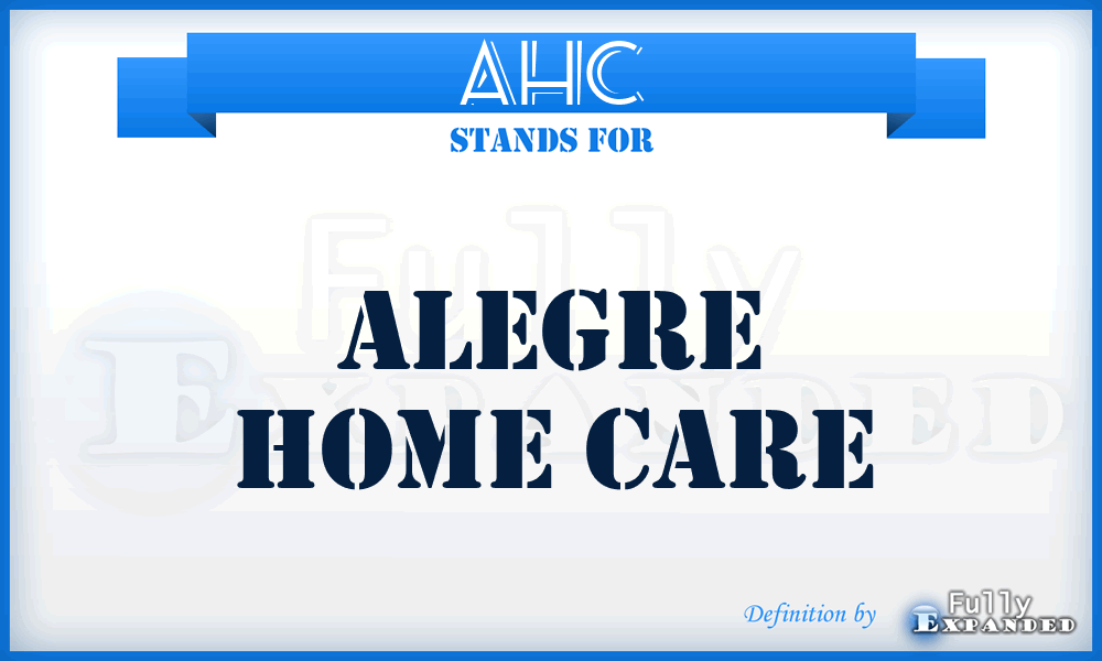 AHC - Alegre Home Care