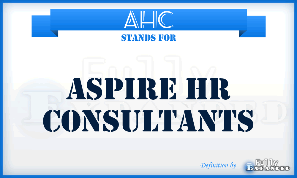 AHC - Aspire Hr Consultants