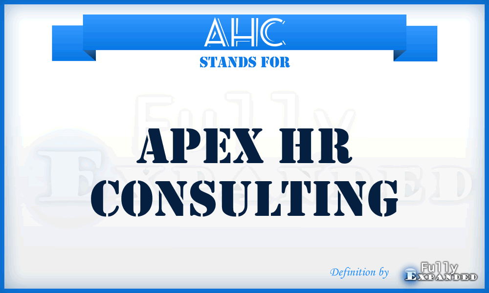 AHC - Apex Hr Consulting