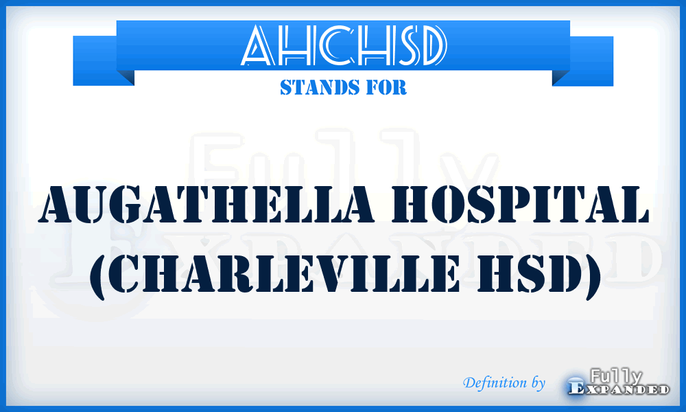 AHCHSD - Augathella Hospital (Charleville HSD)