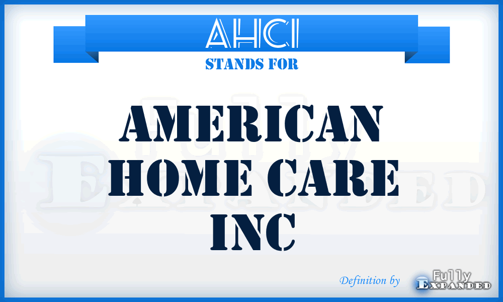 AHCI - American Home Care Inc