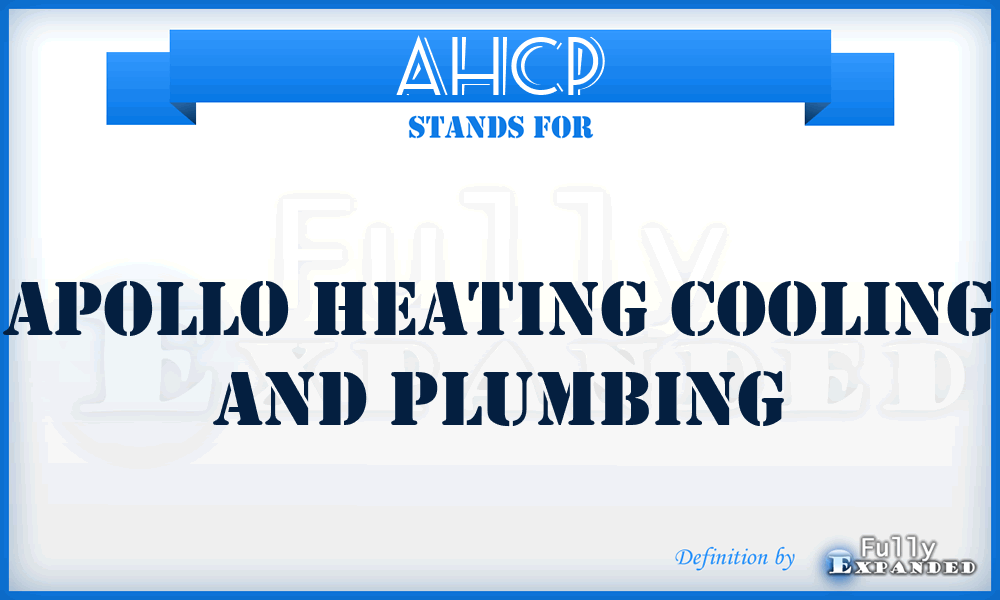 AHCP - Apollo Heating Cooling and Plumbing