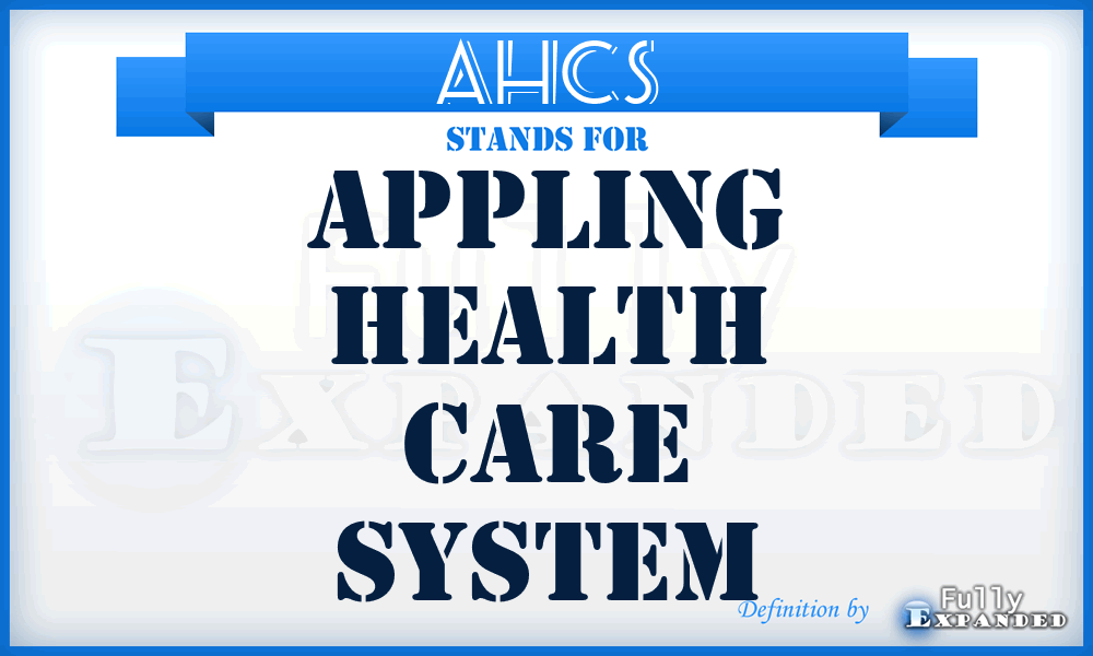 AHCS - Appling Health Care System