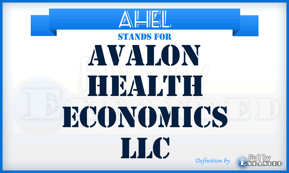 AHEL - Avalon Health Economics LLC