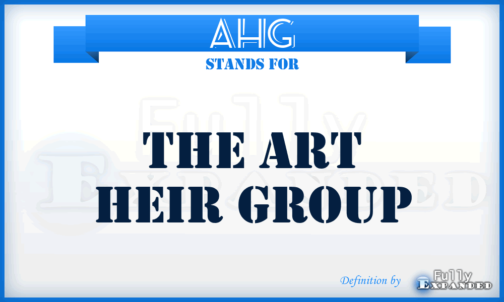 AHG - The Art Heir Group