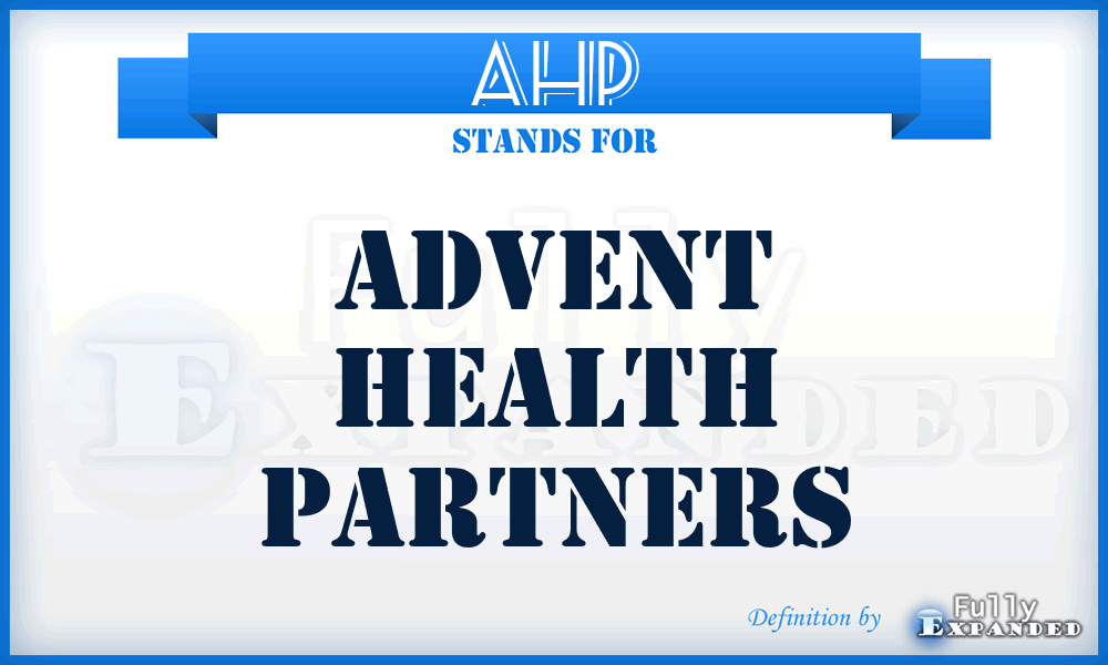 AHP - Advent Health Partners