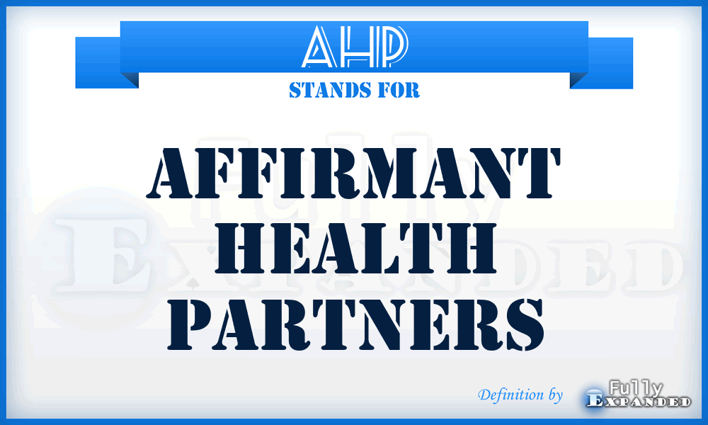 AHP - Affirmant Health Partners