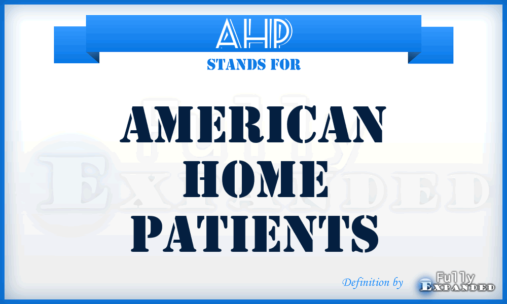 AHP - American Home Patients
