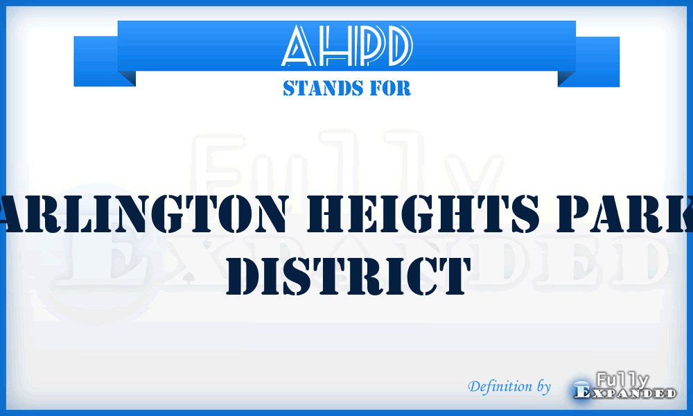 AHPD - Arlington Heights Park District