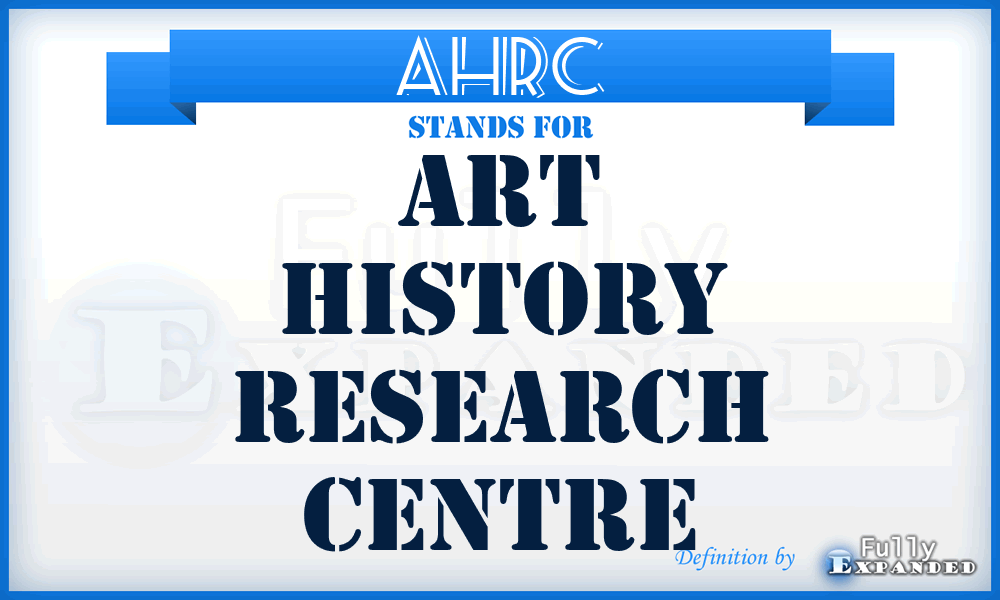 AHRC - Art History Research Centre