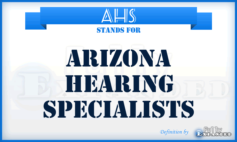 AHS - Arizona Hearing Specialists