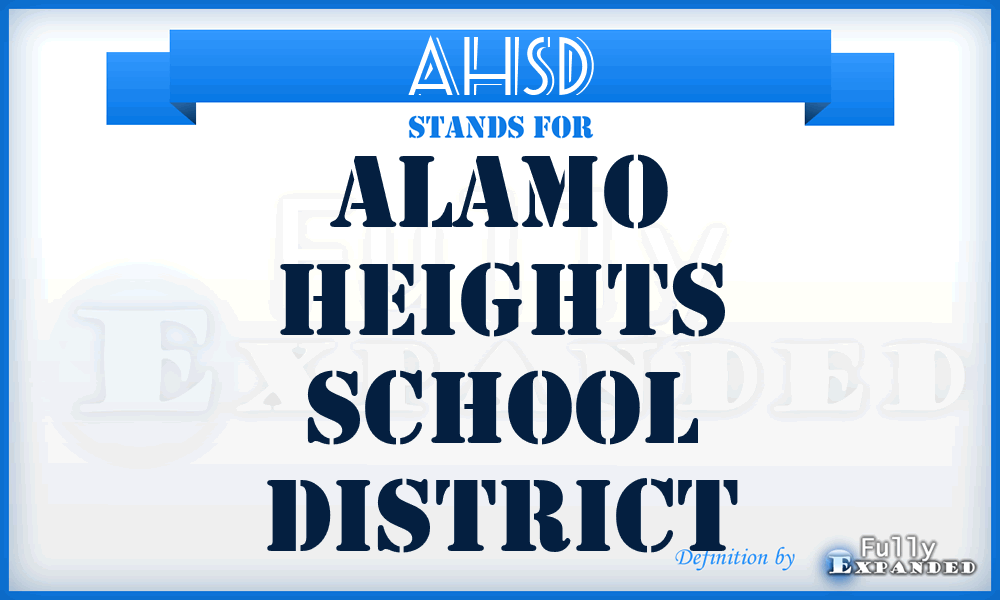 AHSD - Alamo Heights School District