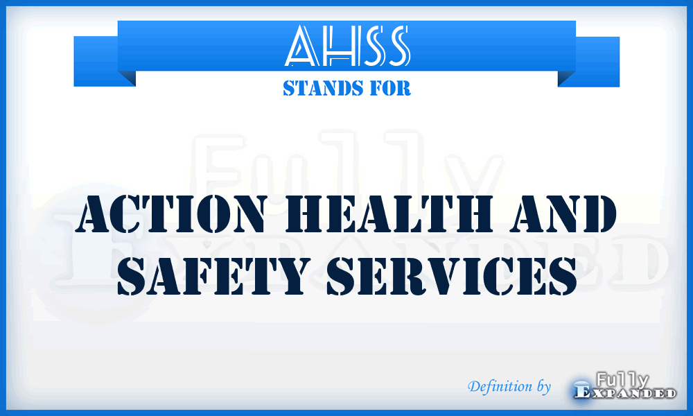 AHSS - Action Health and Safety Services