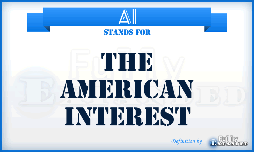 AI - The American Interest