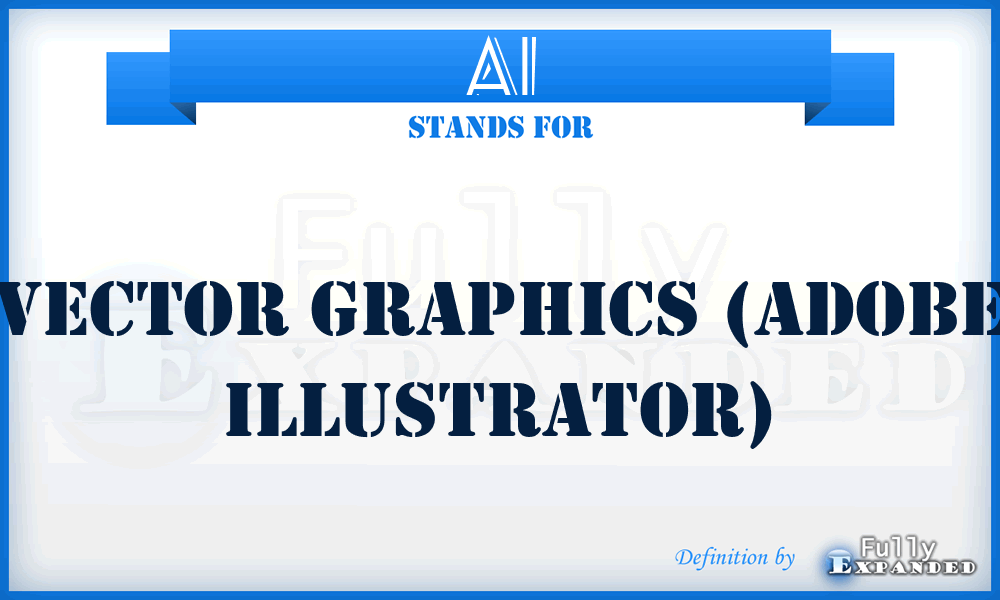 AI - Vector graphics (Adobe Illustrator)