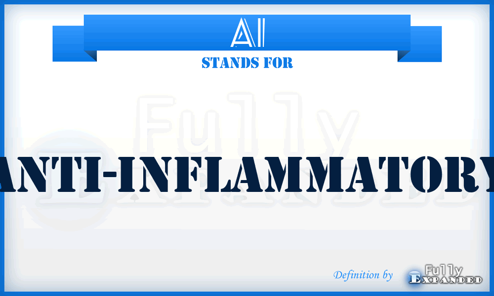 AI - anti-inflammatory