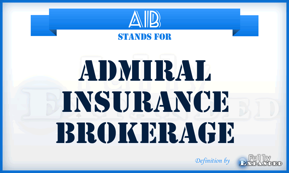 AIB - Admiral Insurance Brokerage