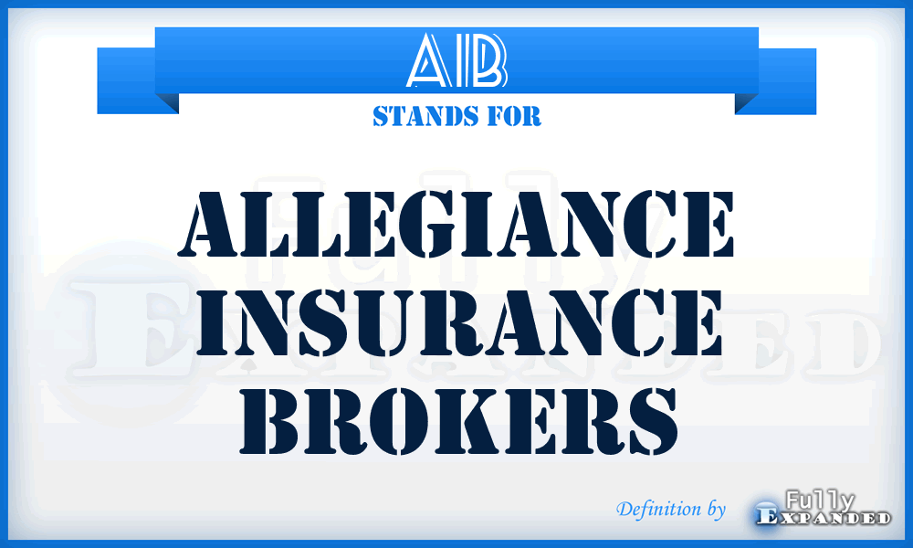 AIB - Allegiance Insurance Brokers