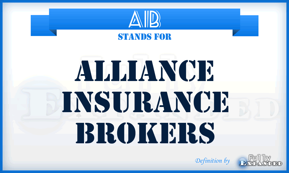 AIB - Alliance Insurance Brokers