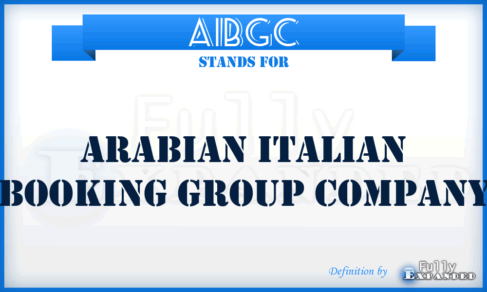 AIBGC - Arabian Italian Booking Group Company