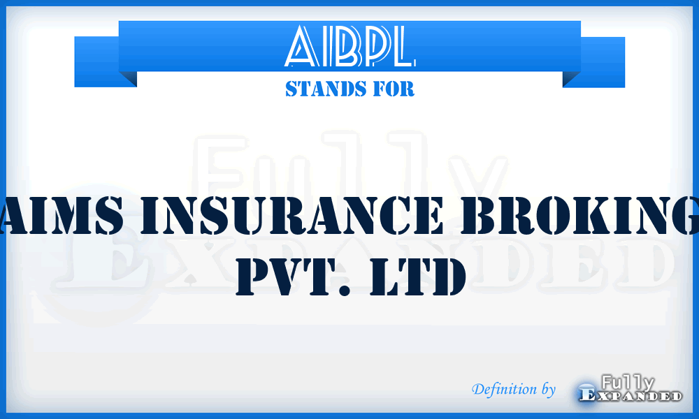 AIBPL - Aims Insurance Broking Pvt. Ltd