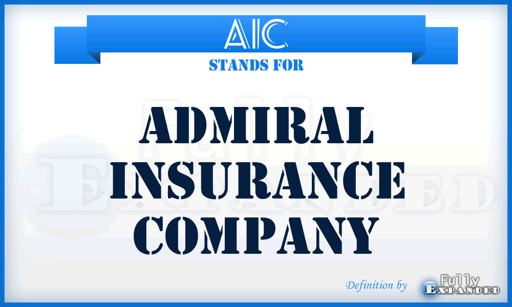 AIC - Admiral Insurance Company