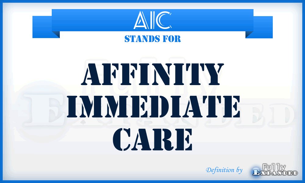 AIC - Affinity Immediate Care