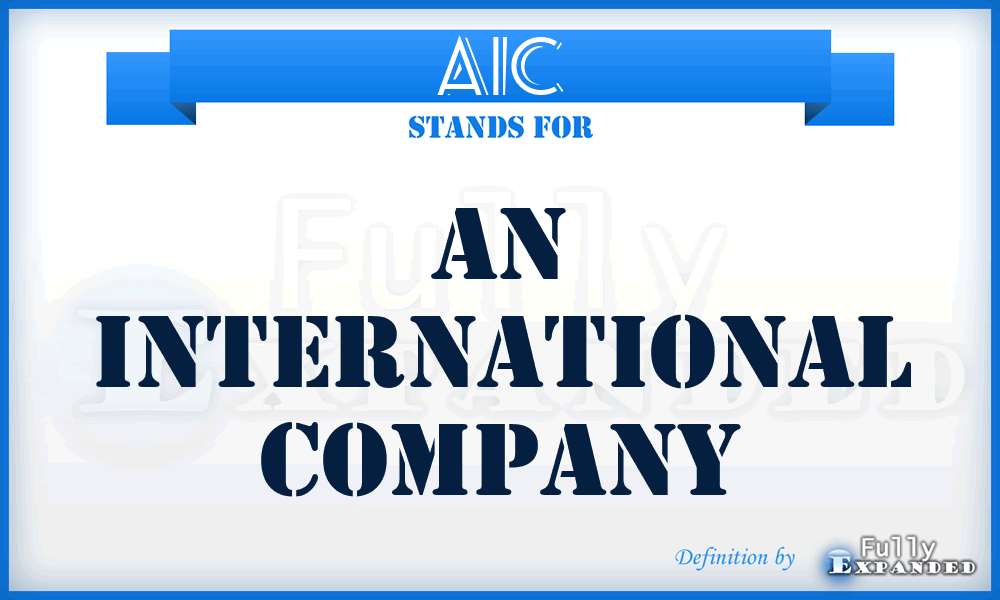 AIC - An International Company
