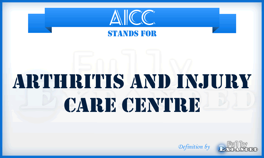 AICC - Arthritis and Injury Care Centre