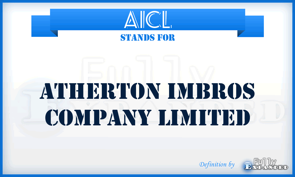 AICL - Atherton Imbros Company Limited