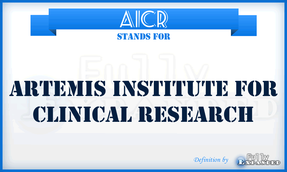 AICR - Artemis Institute for Clinical Research